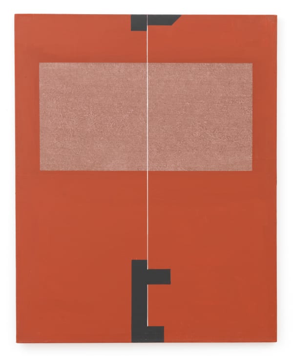 Tamás Konok Forme architecturales, 1988 acrylic on canvas 92 x 73 cm
