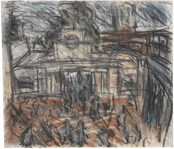 Leon Kossoff Embankment Underground Station, 1993 pastel and charcoal on paper 59.5 x 69 cm