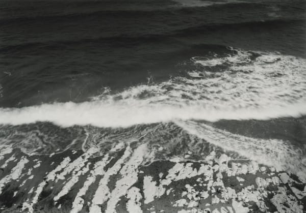 Thomas Joshua Cooper, The Greenwich Meridian - 0° longitude - bright late morning - looking offshore towards the 0° Meridian,The North Sea - low tide - Flamborough Head, The East Riding of Yorkshire, England , 2016/2022