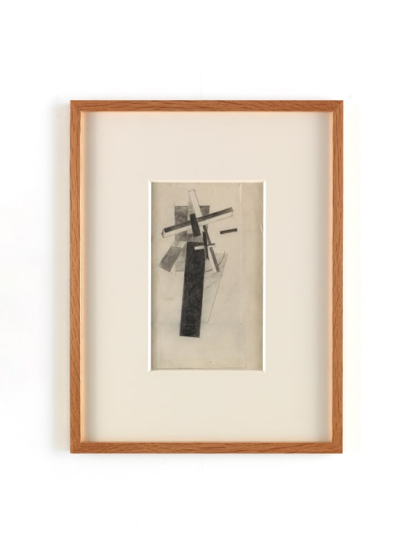 Kasimir Malevich, Architectonic construction with non objective volumes, motif of 1915 and 1916-17, version 1918 - 1919