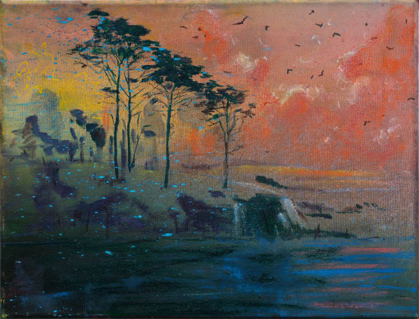 Elizabeth Magill As if on an ocean, 2023 oil on canvas 31 x 40.5 cm