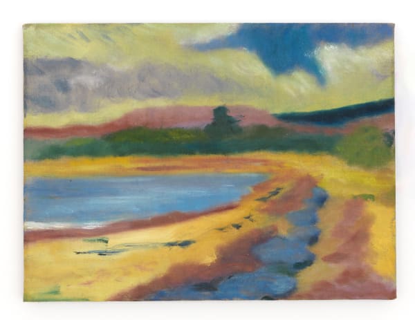 Sammi Lynch Patches of Blue, 2024 oil on linen 30 x 41 cm