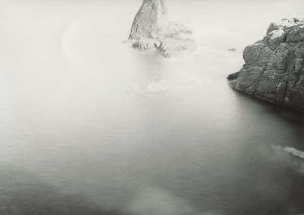 Thomas Joshua Cooper, bright Summer sea-haze, The Celtic Sea and the English Channel, Bumble Rock, The Lizard, Cornwall, England. The southmost point of Cornwall and the South most point of mainland Britain , 1999/2021