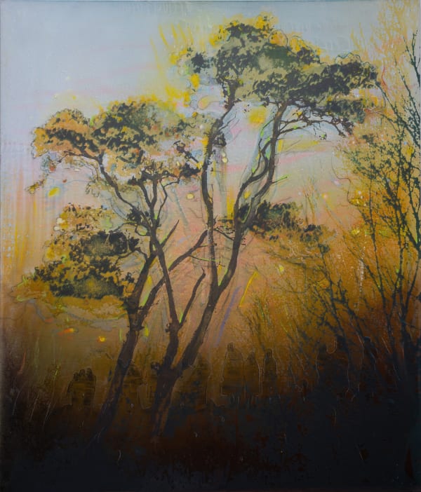 Elizabeth Magill Always failing to remember why, 2023 mixed medium on canvas 175 x 150 cm