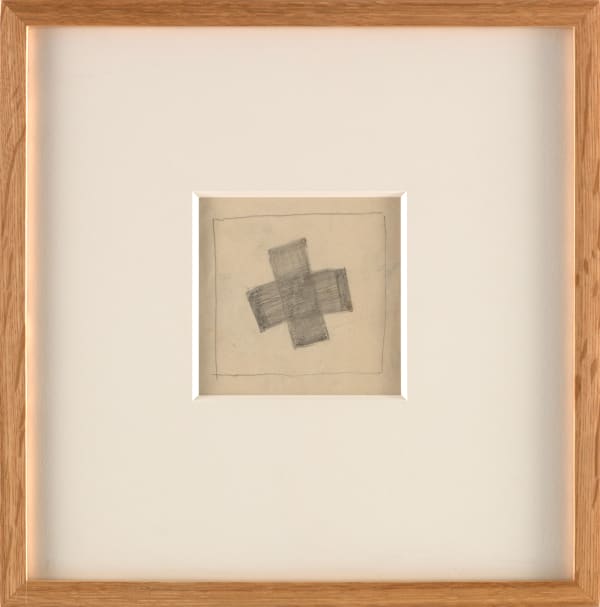 Kasimir Malevich Composition 1g, motif of 1916, version ca. 1920-21 pencil on paper 11.2 x 11.4 cm 4.4 x 4.5 in