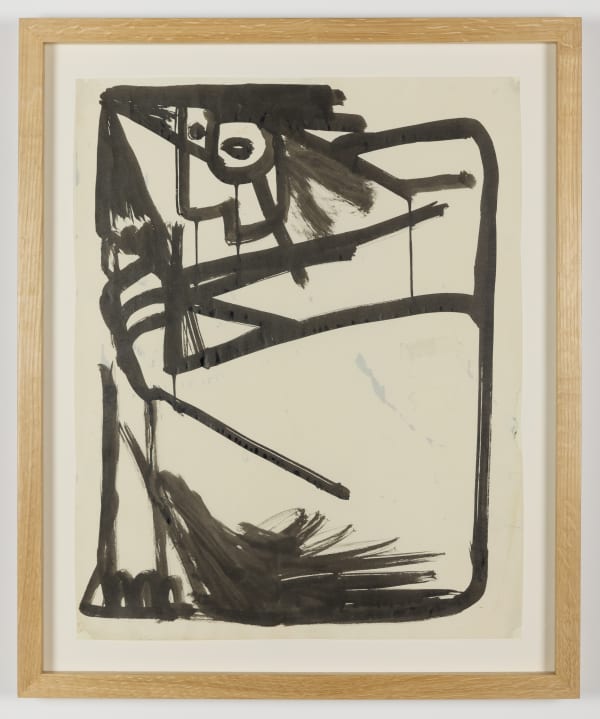 Anthony Caro Baby With a Ball, 1954 brush and ink on paper 53.3 x 42 cm