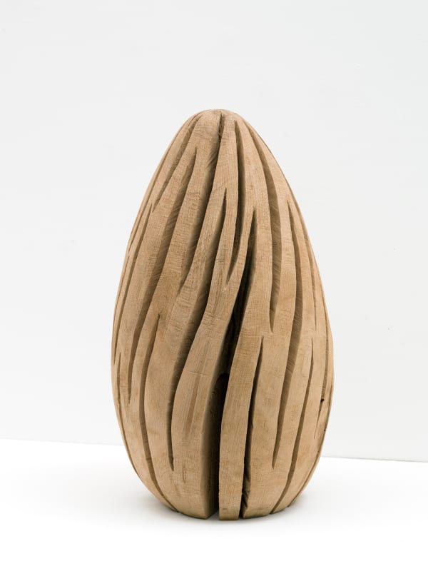 David Nash Turning Egg, 2023 Oak 49 x 27 x 27 cm