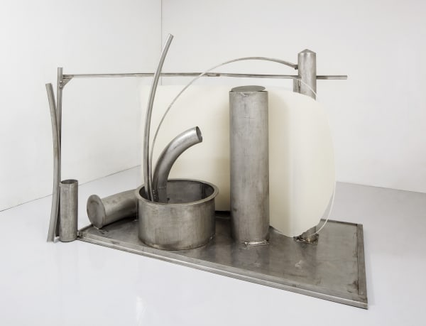 Anthony Caro Fruit, 2013 stainless steel and clear perspex painted 193 x 264 x 152.5 cm