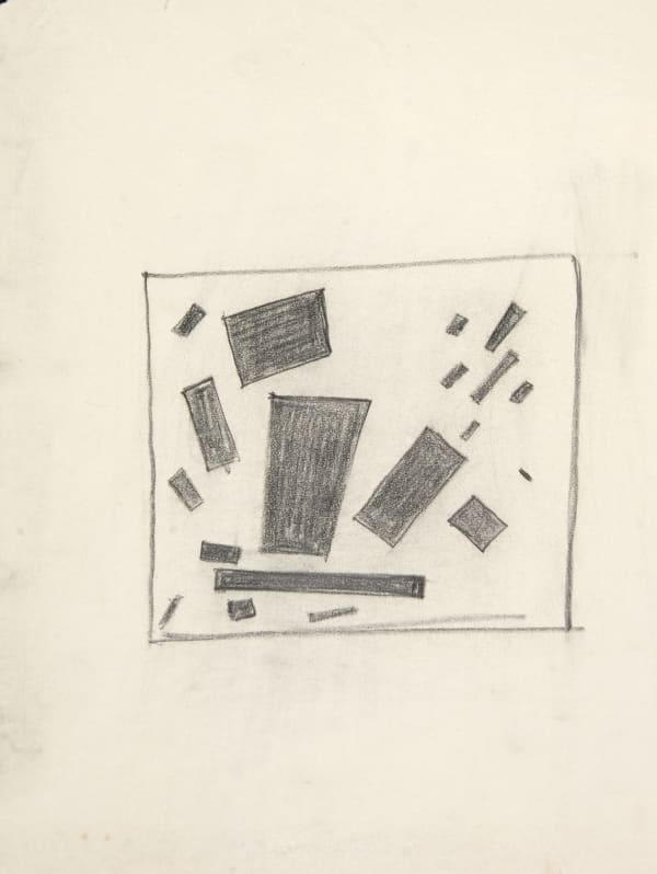 Kasimir Malevich Magnetic Movement, early 1920s, motif of 1916 pencil on paper 19.3 x 14.5 cm