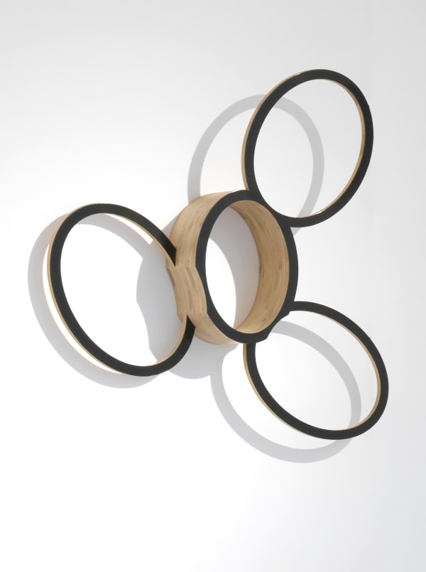 Nigel Hall Mirrored (Black Float), 2004 plywood, paint and lacquer 71 x 65 x 10 cm