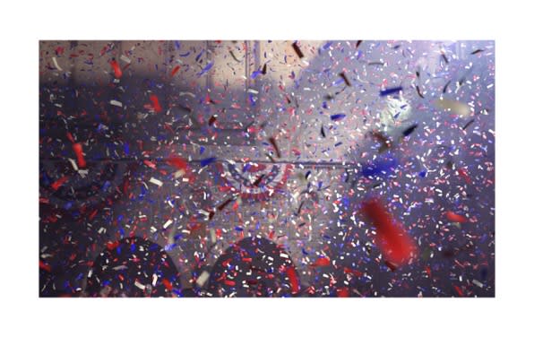 David Claerbout, Confetti conservative pixels (8 layers), 2019