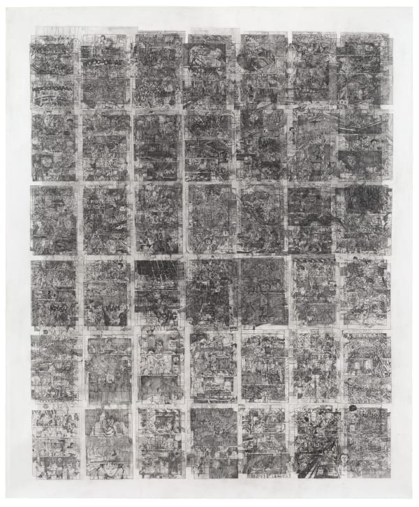 Ciprian Mureşan, Untitled (Akira, Volume 2, 301 pages on one paper), 2014 - 2015