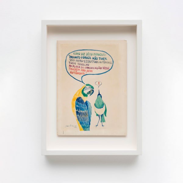 Glauco Rodrigues, “Como Diz Décio Pignatari: Enquanto o Brasil Não Tiver uma Infra-estrutura Autônoma, Todo Trabalho no Plano da Comunicação Visual Tambem Não Será Autônomo”, 1972