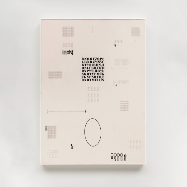 Mira Schendel, Sem título, da série Datiloscritos [Untitled, from the series Typed Writings], 1974