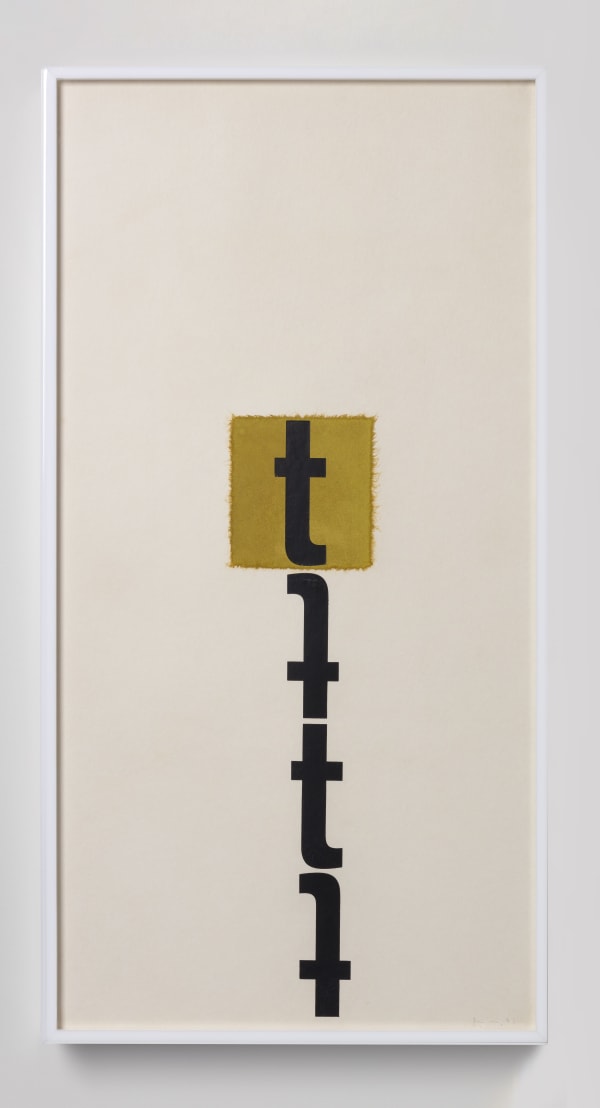 Mira Schendel, Sem título, da série Toquinhos [Untitled, from the Little Stubs series], 1972