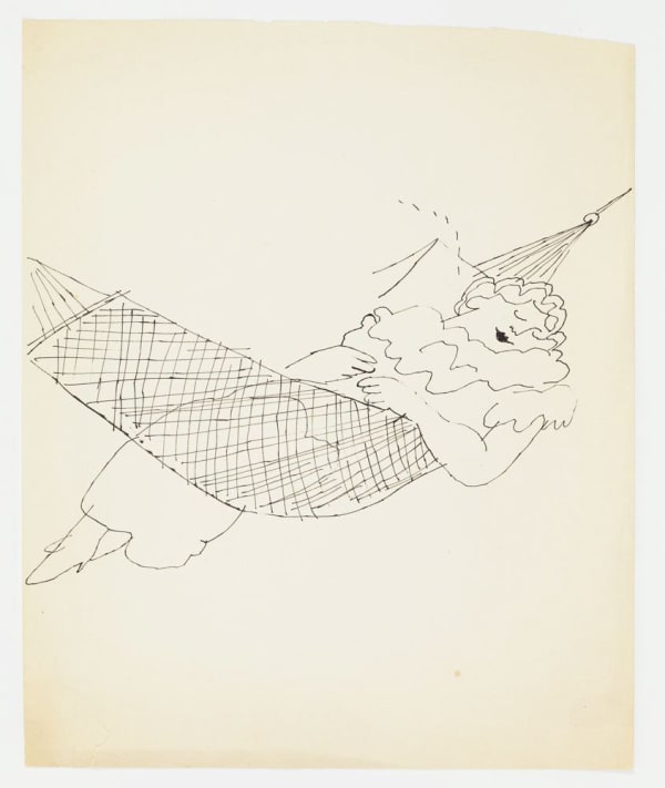 Andy Warhol Unidentified Reclining Female, ca. 1954