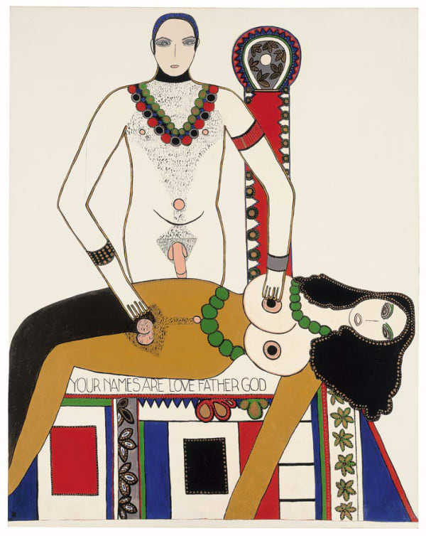 Dorothy Iannone Your Names Are Love Father God, 1970/71