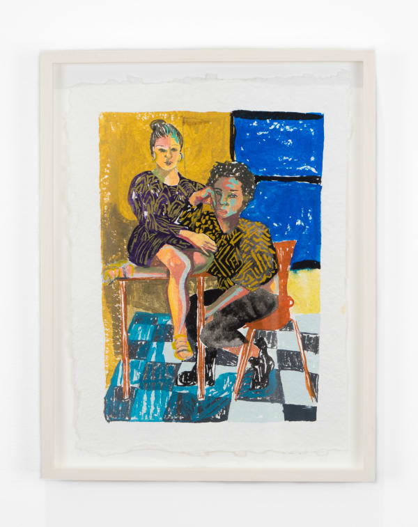 Aliza Nisenbaum Study for Ximena and Randy, Sunrise, 2019