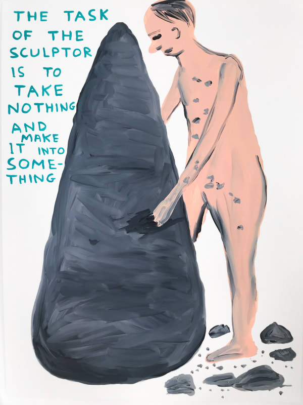 David Shrigley Untitled (The Task of a Sculptor), 2019