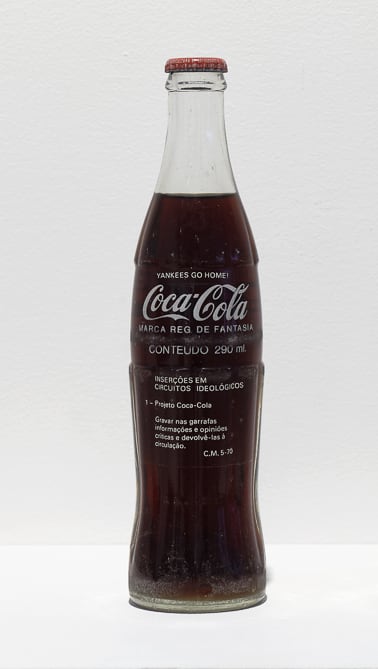 Cildo Meireles Insertions into Ideological Circuits: Coca-Cola Project (Yankees Go Home), 1970