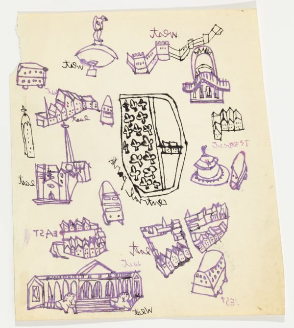 Andy Warhol Central Park Surroundings, ca. 1950