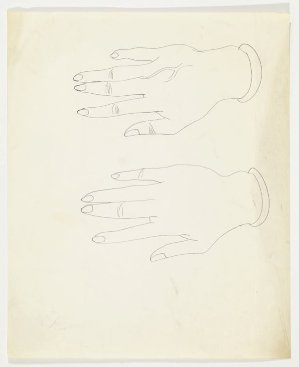 Andy Warhol Hands, ca. 1960