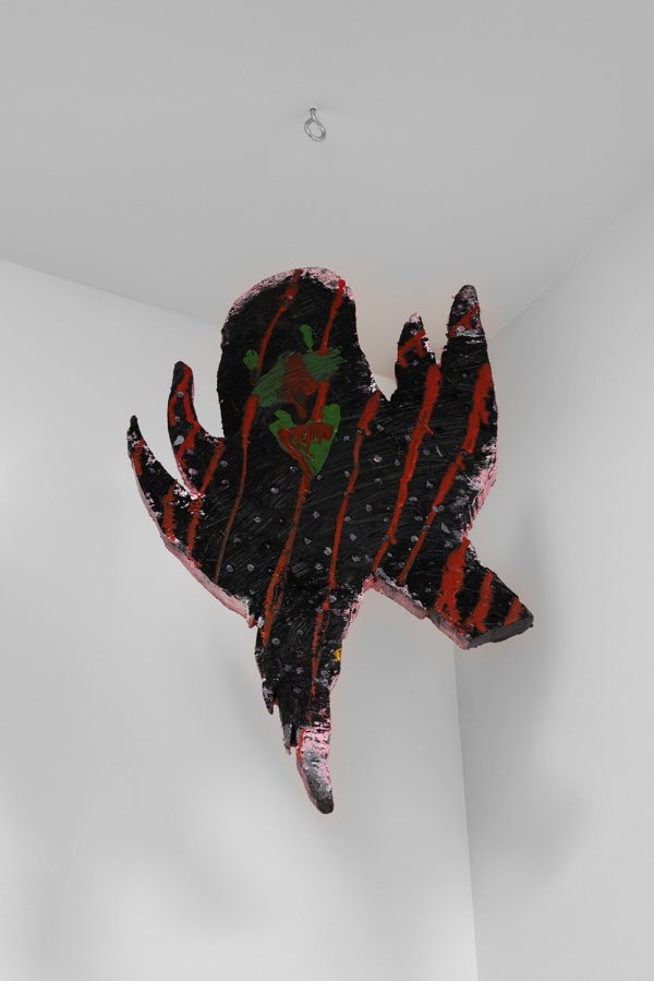 Lloyd Foster Red Angel, Yellow Grin, 2022