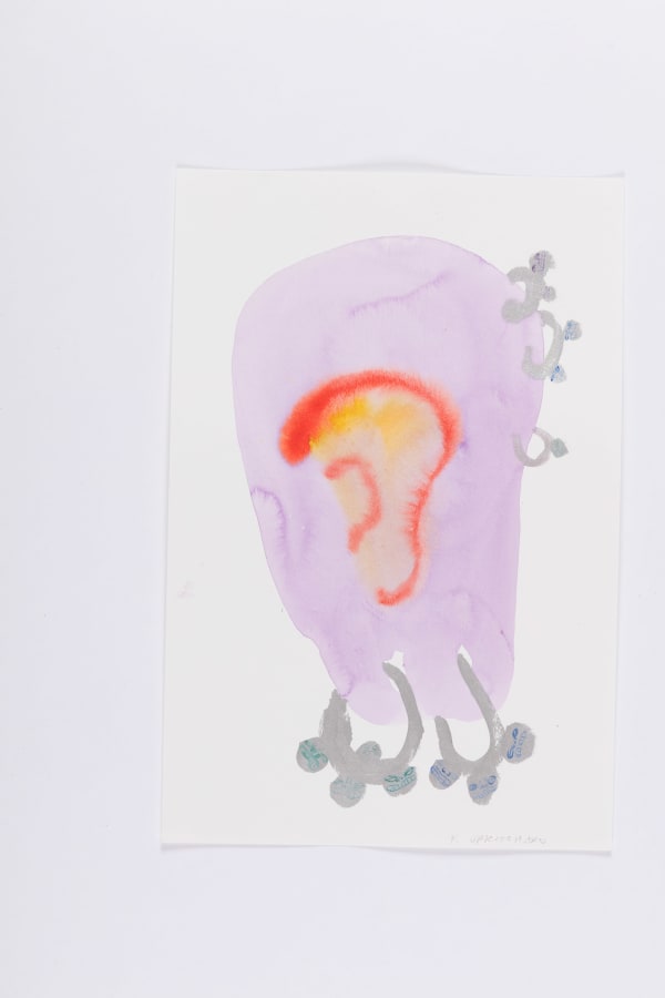 Francis Upritchard Ear with Silver hoop Bells, 2018