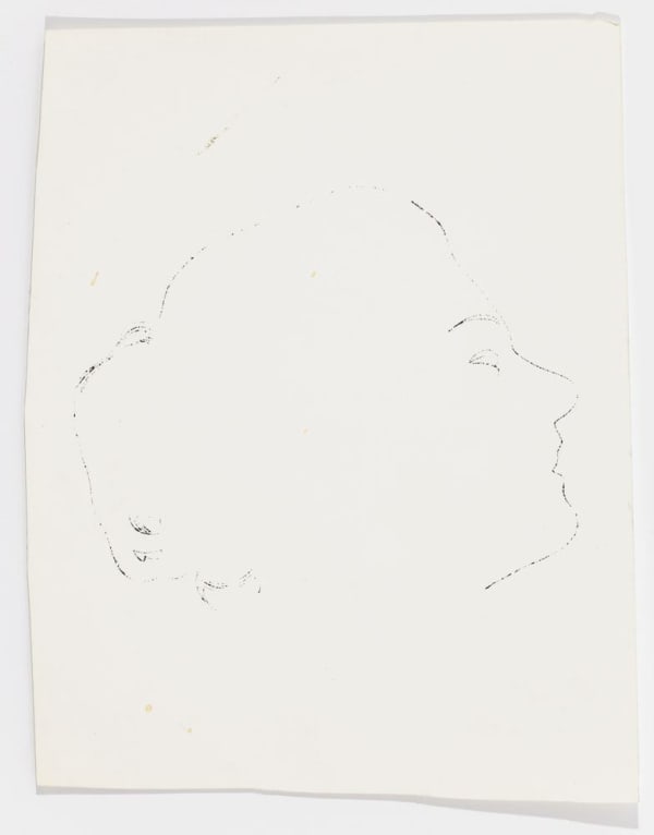 Andy Warhol Female Head, ca. 1954