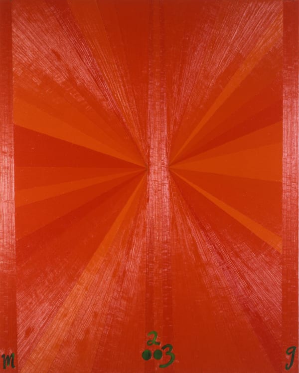 Mark Grotjahn Untitled (Orange Butterfly Green M2003 G), 2003