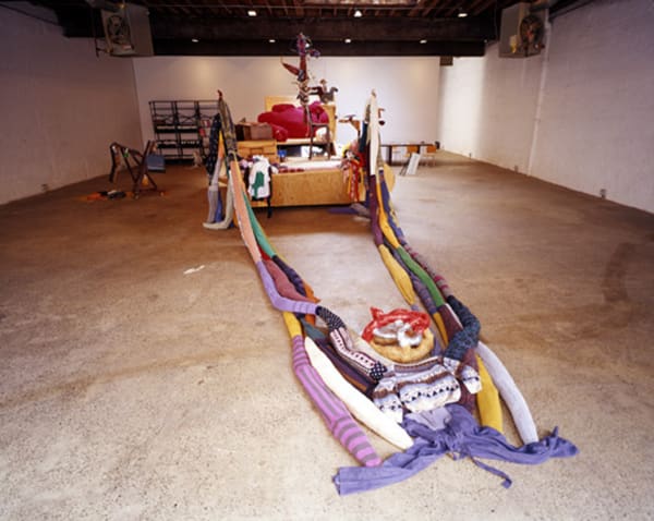 John Bock When I am Looking Into the Goat Cheese Baiser, 2001