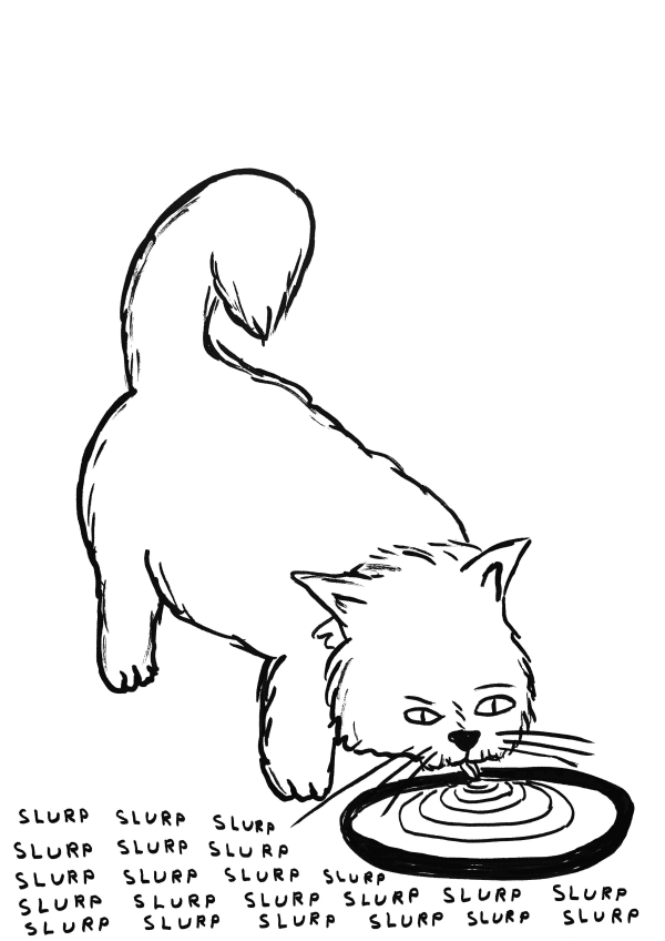 David Shrigley Untitled (Slurp, Slurp, Slurp), 2020