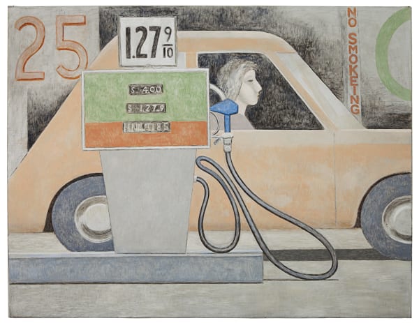 David Byrd, Woman in Car, Filling Station, n.d.