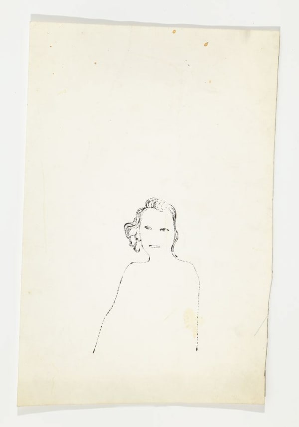 Andy Warhol Female Upper Torso, ca. 1953