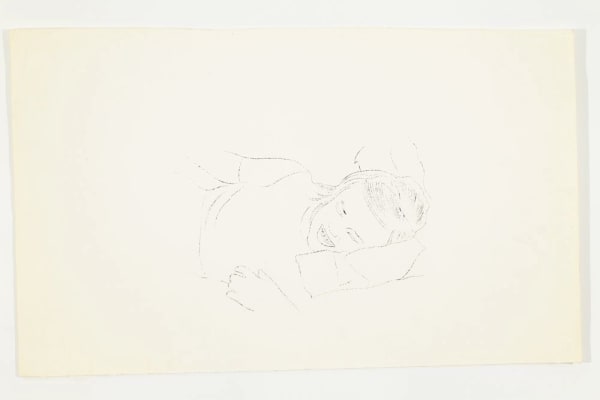 Andy Warhol Upper Torso of Girl, Reclining, ca. 1957