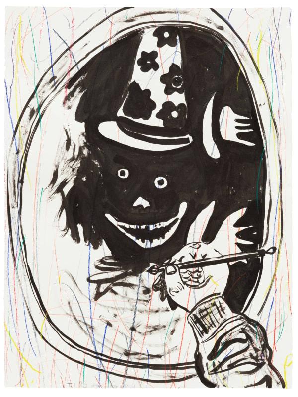 Tal R To Draw Clown in Mirror, 2023