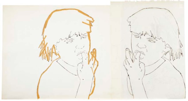 Andy Warhol Girl Sucking Forefinger, 1958-61