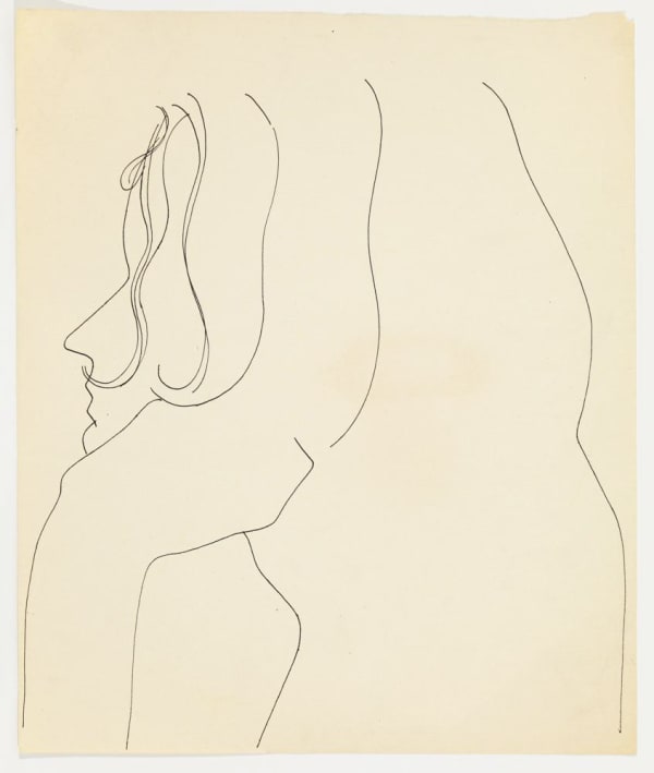 Andy Warhol, Unidentified Female, ca. 1952