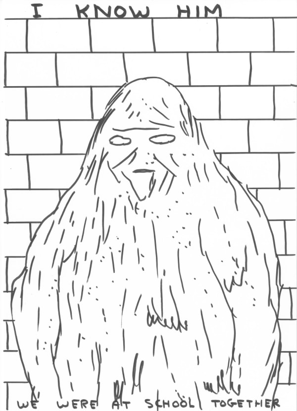 David Shrigley Untitled (I know him), 2019