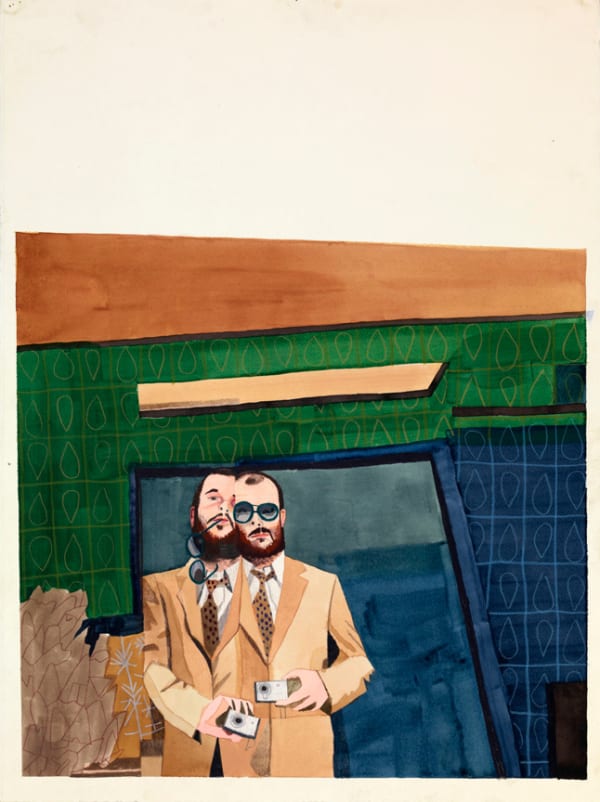 Jonas Wood Double Trouble (Study), 2007
