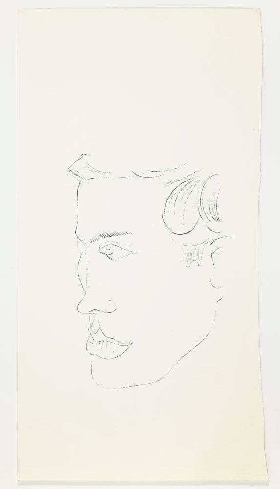 Andy Warhol Unidentified Male, ca. 1955