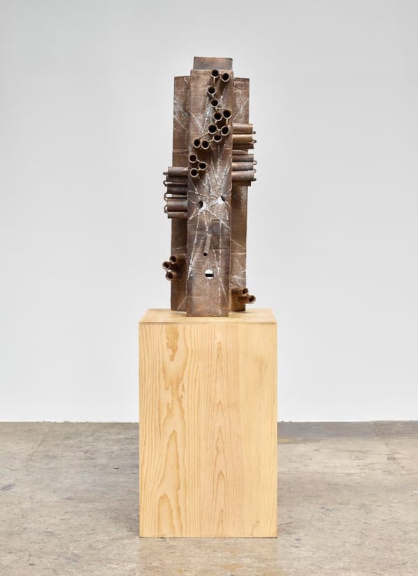 Mark Grotjahn Untitled (African II, Gated Front and Back Mask M44.a), 2015