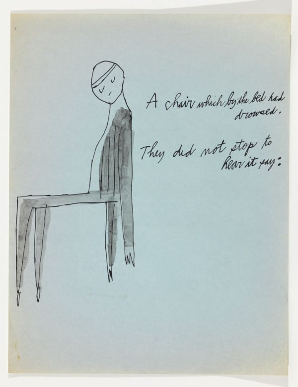 Andy Warhol A Chair, ca. 1952