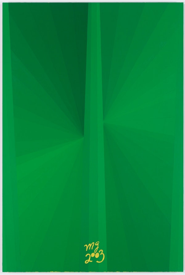 Mark Grotjahn Untitled (Green Butterfly Yellow MG), 2003