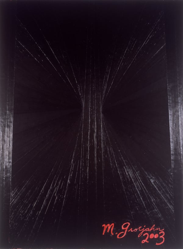 Mark Grotjahn Untitled (Black Butterfly Pink M.Grotjahn), 2003