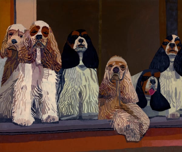 Jonas Wood Dogs (Robot's Roots), 2010