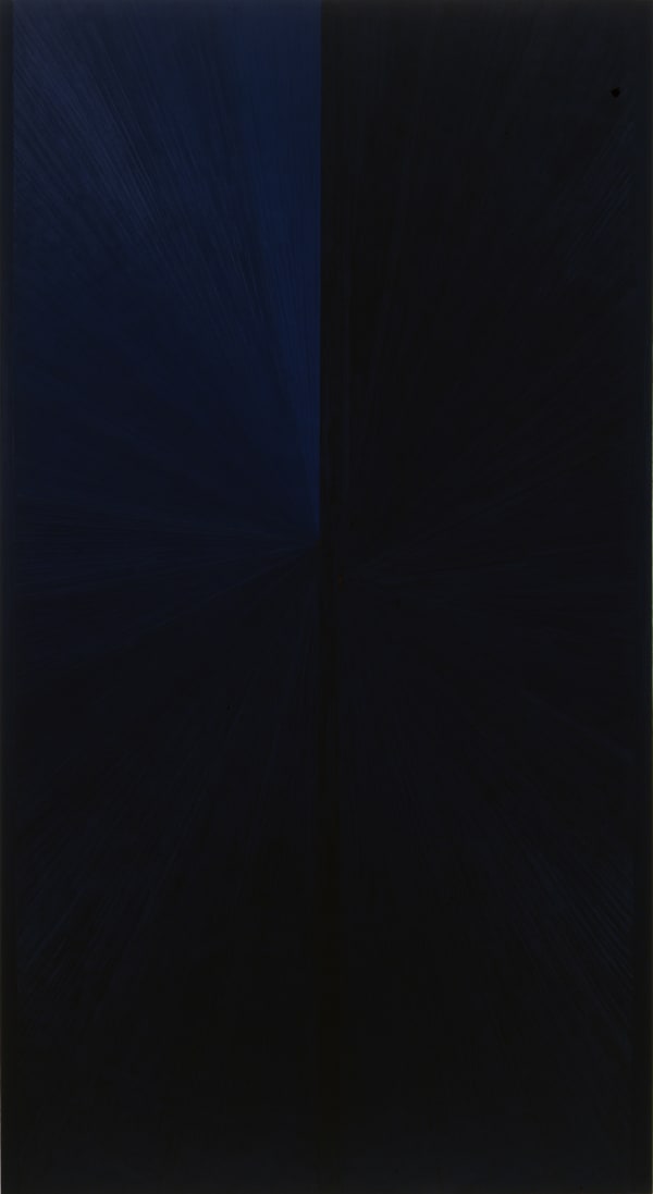 Mark Grotjahn Untitled (Blue Painting Light to Dark VI), 2006