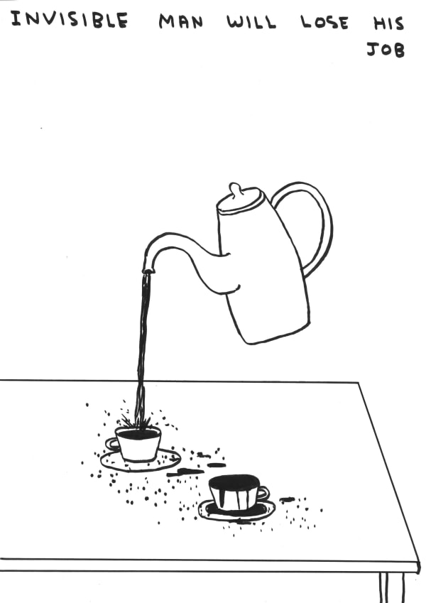 David Shrigley Untitled (Invisible man), 2019