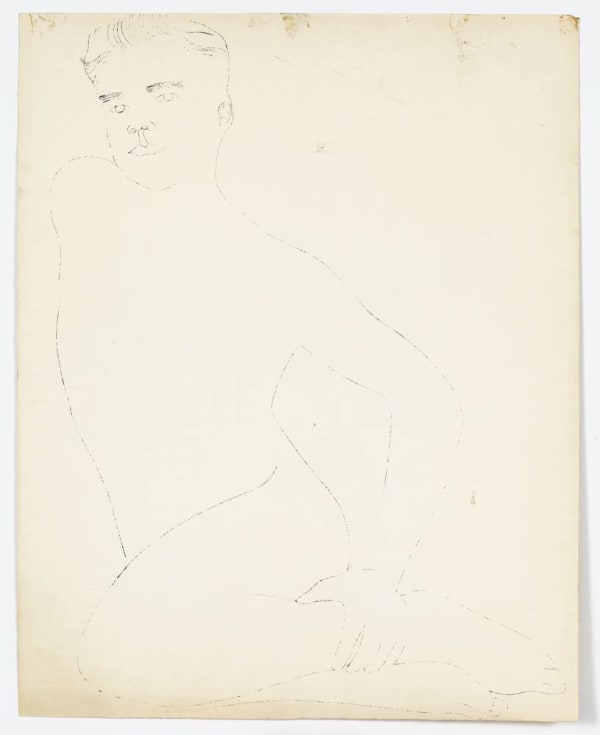 Andy Warhol Male Full Figure, ca. 1957