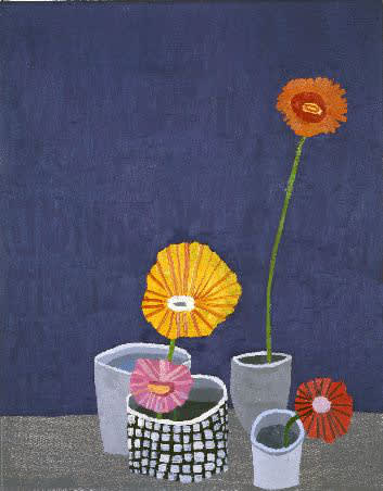 Jonas Wood Untitled (gerber daisies), 2007